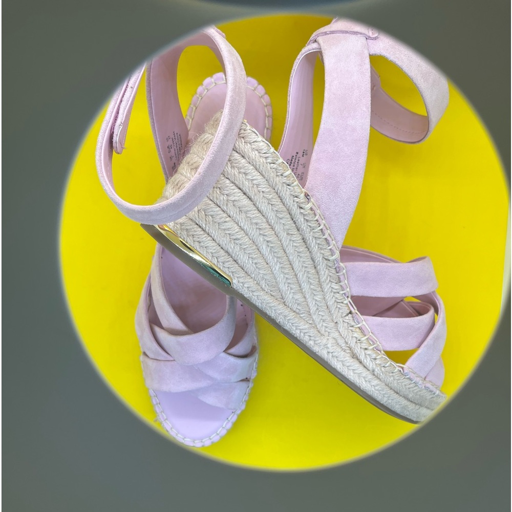 New in box Franco Sarto sz 10 wedges Rosie pink, 2’ after 1’plat. Suede …